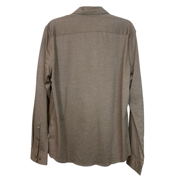 Men's Mocha Preppy Button Down Shirt - Picture 3 of 8